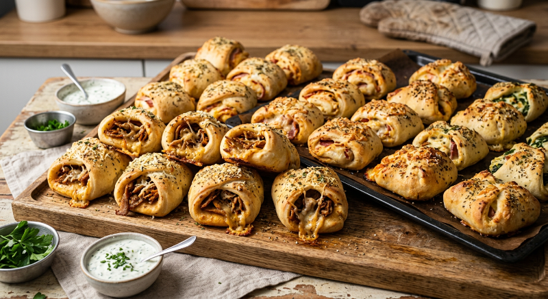 47 Gefüllte Pizzabrötchen